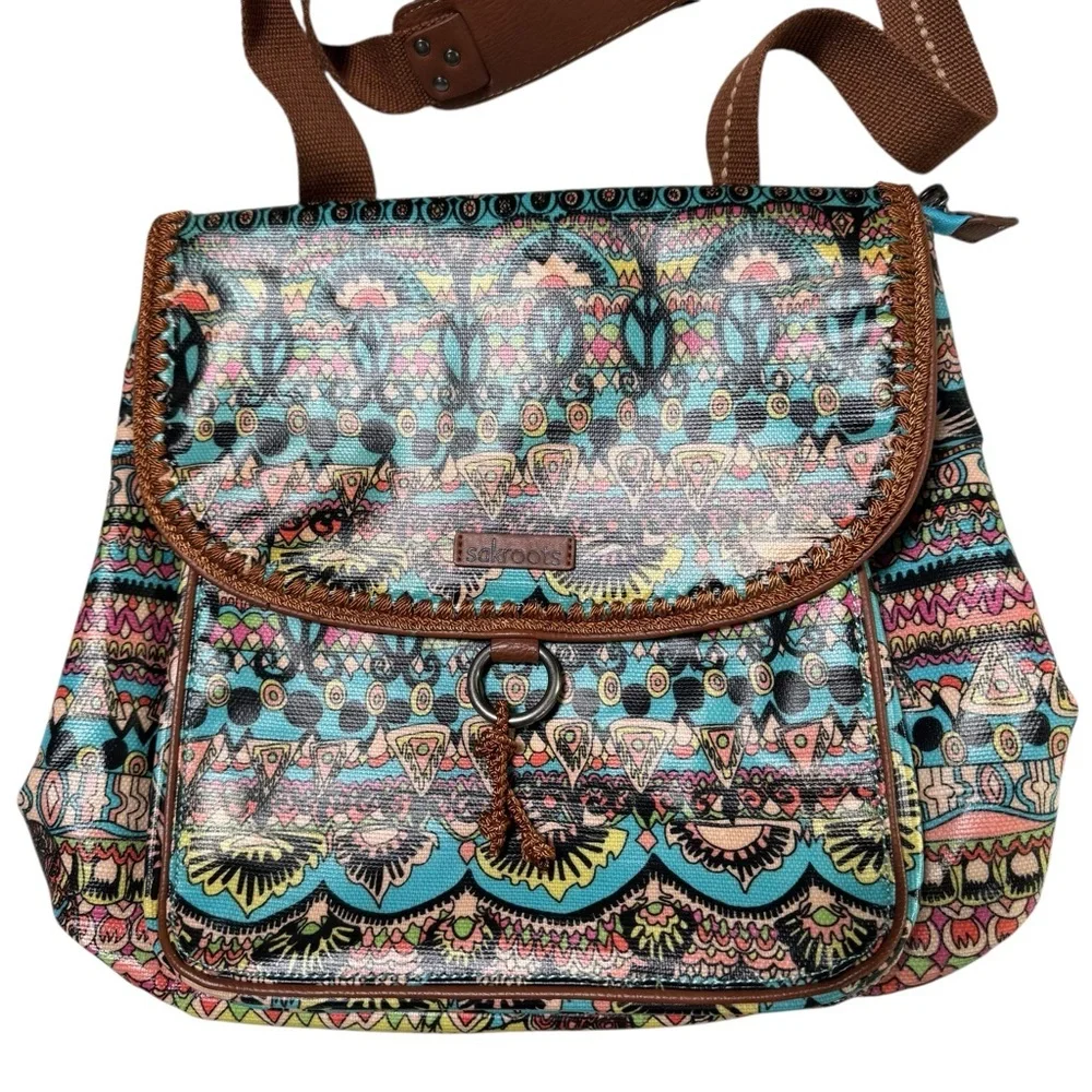 NWOT SAKROOTS COLETTE CONVERTIBLE  Backpack, AQUA‎ ONE WORLD